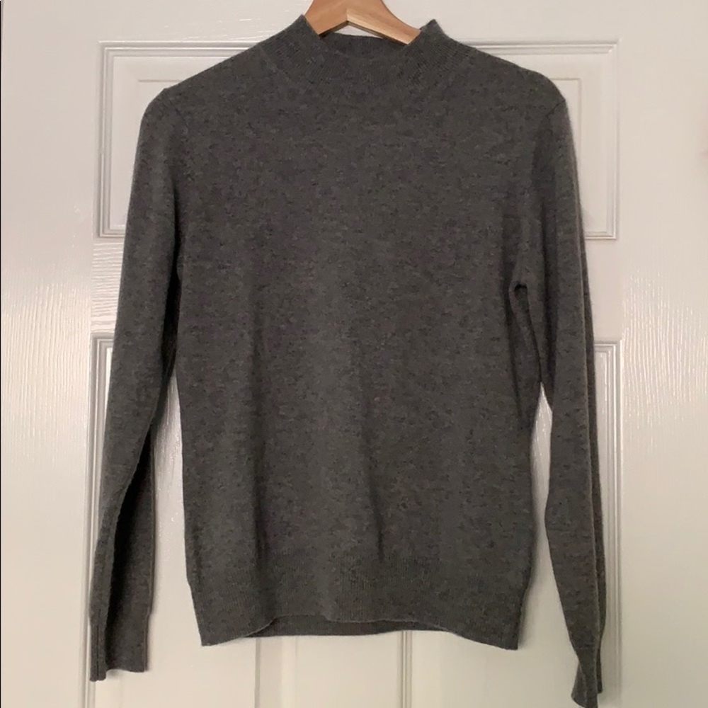 Gray cashmere sweater